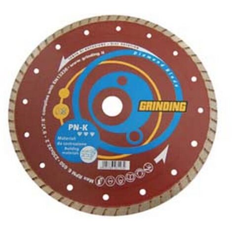 1BL DISCHI DIAMANTATI UNIVERSALI PER MATERIALI DA COSTRUZIONE MM.230 mm.230x2,6 foro 22,2 corona continua modello PN-K senza flangia