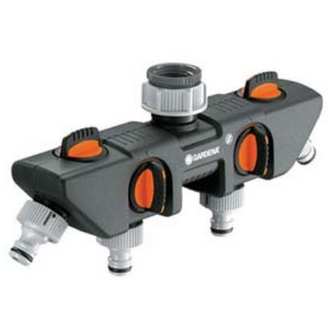 1BL DISTRIBUTORE A 4 VIE CON INNESTI RAPIDI - per rubinetti da 3/4"-1" in blister (8194-20)