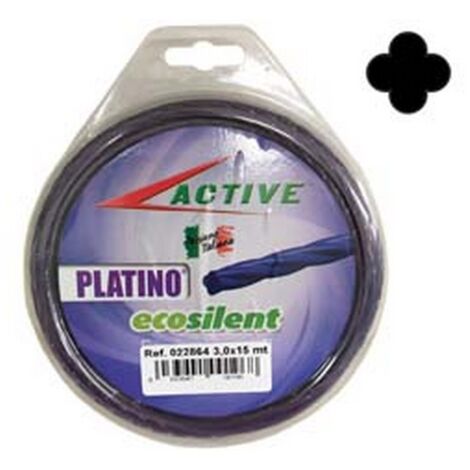 1BL FILO NYLON "PLATINO ECOSILENT" ELICOIDALE VIOLA PER DECESPUGLIATORI - mm.3,3 - blister mt.15
