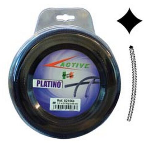 1BL FILO NYLON "PLATINO" SEGHETTATO VIOLA  PER DECESPUGLIATORI -  mm.4 - blister mt.30