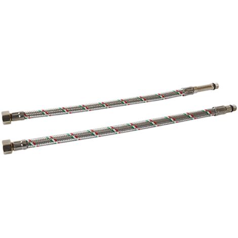 1BL FLESSIBILE PER MONOCOMANDO cm 30 - 1/2 M x 3/8 F maschio prolungato - pz.2
