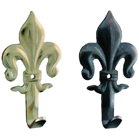 1BL GANCIO PER QUADRI 'GIGLIO' mm 35 - pz.  5 oro