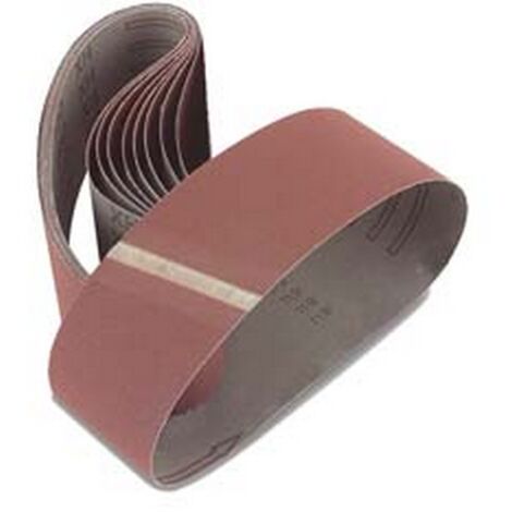 1BL NASTRI CARTA ABRASIVA PER LEVIGATRICI A NASTRO - mm.75x457 grana 80 blister da pz.3