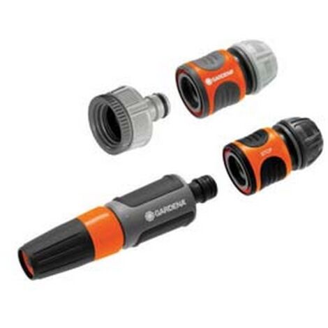 1BL SET COMPLETO PER COLLEGARE IL TUBO DA GIARDINO AL RUBINETTO  - in blister (18296-20)