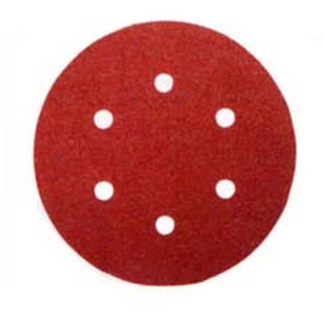 1BLISTER dischi carta abrasiva forata rotorbitali  mm150 grana 120 blister