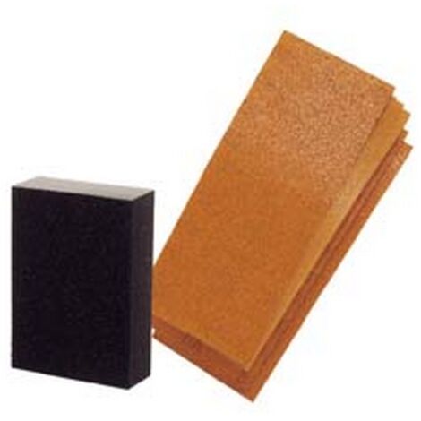 1BLISTER KIT 25 FOGLI CARTA ABRASIVA E SPUGNA ABRASIVA - PG VL906