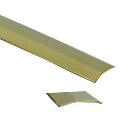 1BLISTER PIAGGIA AUTOADESIVA PROFILO UNIVERSALE IN OTTONE - cm.93x3