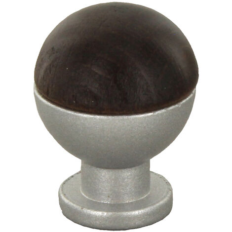 1BLISTER POMOLI IN LEGNO OTTONE 735B MM 18 NOCE SCURO PZ 2