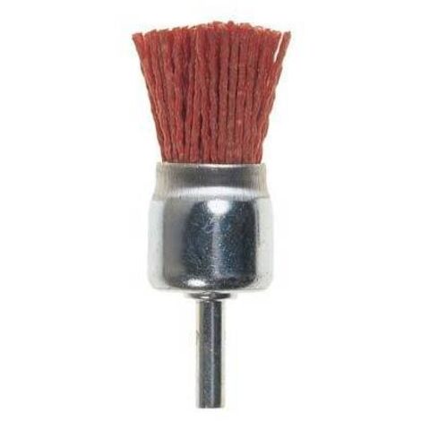 1BLISTER SPAZZOLE PENNELLO NYLON ABRASIVO ARANCIO mm25 codolo mm6 grana 80 PG