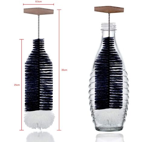 1brosse de nettoyage pour bouteille d'eau—Poignée en croix