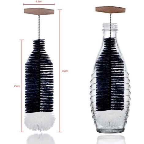 1brosse de nettoyage pour bouteille d'eau—Poignée en croix