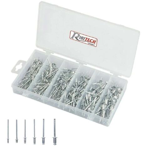 1CF ASSORTIMENTO RIVETTI IN ALLUMINIO totale 320 pz