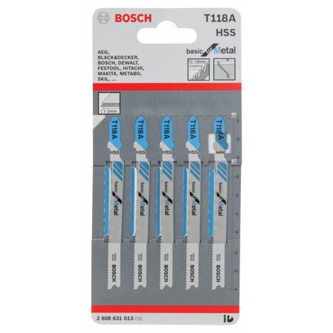 1CF BOSCH-A 5 LAME T 118 A PER SEGHETTO ALTERNATIVO