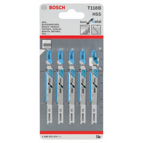 1CF BOSCH-A 5 LAME T 118 B PER SEGHETTO ALTERNATIVO