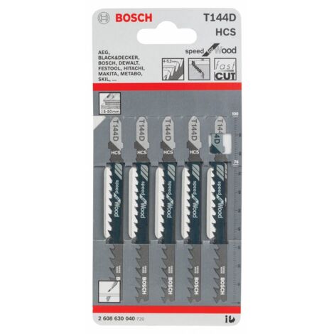 1CF BOSCH-A 5 LAME T 144 D PER SEGHETTO ALTERNATIVO