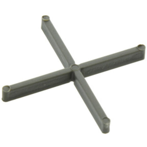 1CF CONFEZIONE 250 DISTANZIATORI MM. 3 A CROCE IN PLASTICA