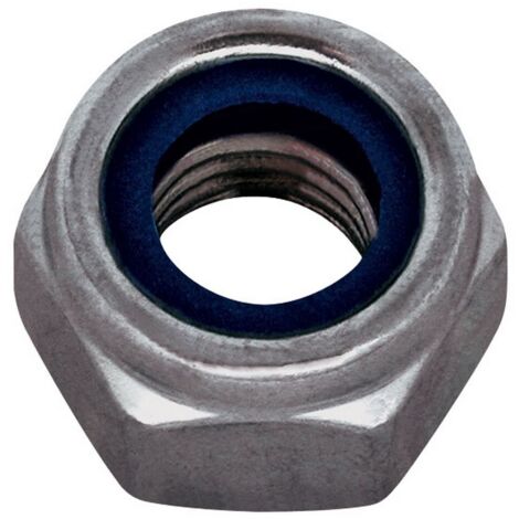 1CF DADO ESAGONALE AUTOBLOCCANTE ACCIAIO INOX 10 PZ.  M 8