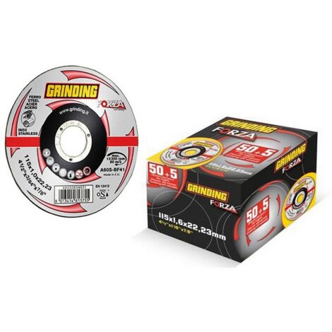 1CF DISCO ABRASIVO FORZA Ï mm. 115x1,6x22,2 50 DISCHI+5 OMAGGIO