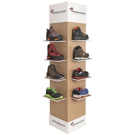 1CF ESPOSITORE PER SCARPE TREKKING fornito vuoto