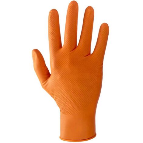1CF GUANTI IN NITRILE ARANCIONE TG.M (PZ.50)