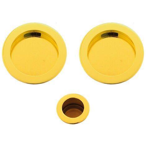 1CF KIT MANIGLIE PER PORTE SCORREVOLI finitura oro lucido