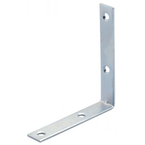 1CF LASTRINA PIEGATA ACCIAIO ZINCATO 100 PZ. 4 Fori mm. 70x70
