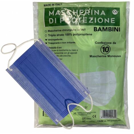 1CF MASCHERINA CHIRURGICA BAMBINO PZ 10