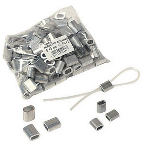1CF MORSETTO IN ALLUMINIO PER CAVETTO NYOFIL 100 PZ.