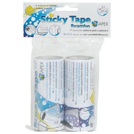 1CF NASTRO DI RICAMBIO PER SPAZZOLA STICKY TAPE 2 PZ mt. 10