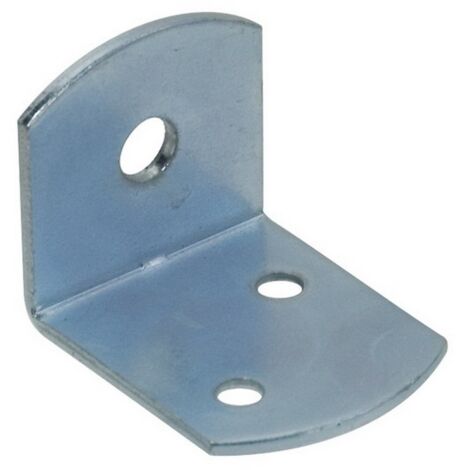 1CF PIASTRINA DI GIUNZIONE ANGOLARE FERRO ZINCATO 100 PZ.  mm.30x30x36