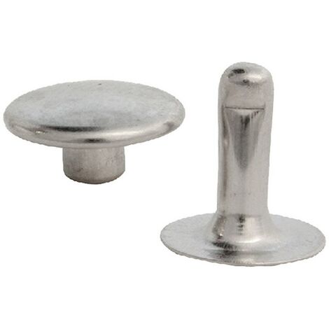 1CF RIVETTO NICHELATO CON TESTA MASCHIO/FEMMINA Misura 36 - conf. 5000 pz