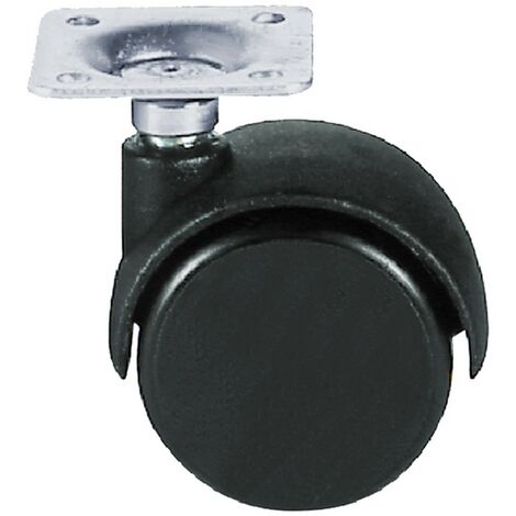 1CF RUOTA PER MOBILI DOPPIA Ã¸ 50 pz 4 - piastra mm 36 x 36