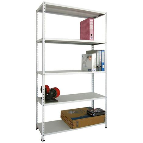 1CF SCAFFALE SECURKIT 'PRO-METAL' 100X40 ASTE ESTERNO MT2 GRIGIO SP.4/10