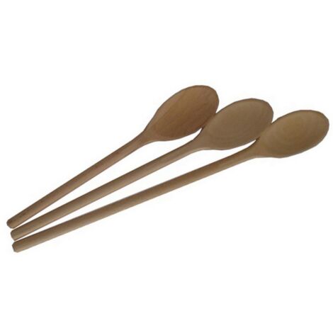 1CF SET CUCCHIAI IN LEGNO 3 PEZZI cm. 25-30-35