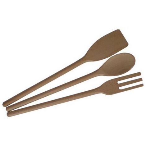 1CF SET MESTOLI IN LEGNO 3 PEZZI cm. 30
