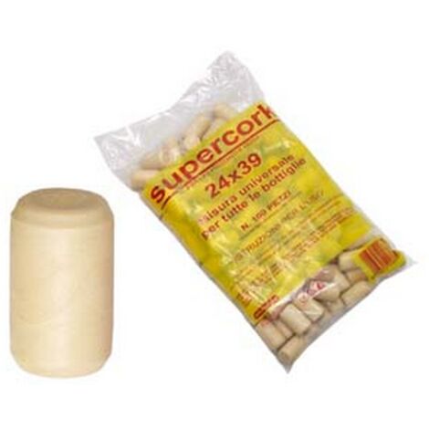 1CF TAPPO SINTETICO SIMILSUGHERO SUPERCORK MM.24X39 mm24x39 supercork, busta