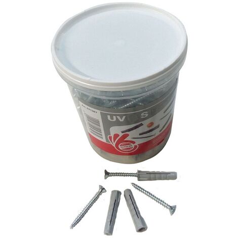 1CF TASSELLO NYLON CON VITE 'UV' Ø 8 x 40 + vite 5 x 50mm (140 pz)