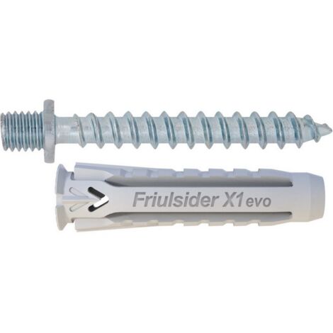 1CF TASSELLO UNIVERSALE X1 EVO VITE DOPPIO FILETTO 100 PZ. mm. 6x30