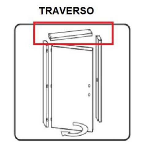1CF TRAVERSO BATTENTE PER PORTA MOD.MICROTEC ROVER/BIANCO CM.210X70