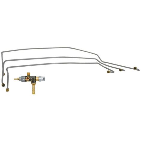 1CF TUBO ALLUMINIO CON RUBINETTO VALVOLATO per stufa a gas
