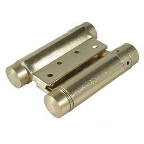 1CP CERNIERE A MOLLA TIPO "BOMMER" ACCIAIO OTTONATO ART.109 - mm.100