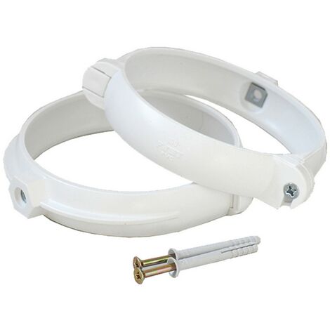 1CP COPPIA STAFFE FERMATUBO PER AERAZIONE CANALIZZATA ømm. 100