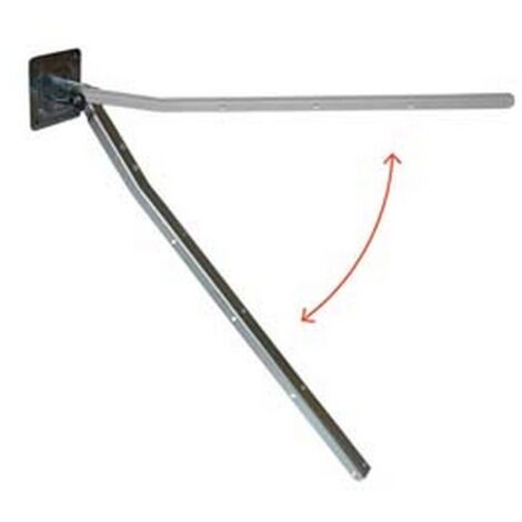 1CP STENDIBIANCHERIA PIEGHEVOLE DA MURO IN ACCIAIO ZINCATO - cm.58x3x1,5