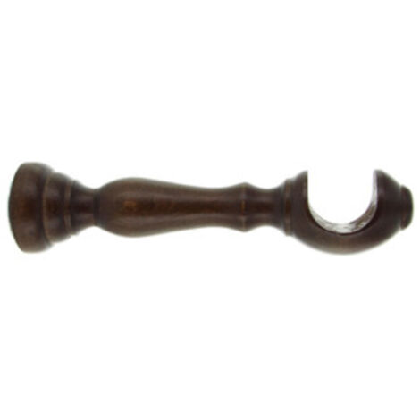 1CP SUPPORTO PER BASTONE NOCE SCURO 10 CM 2 PZ