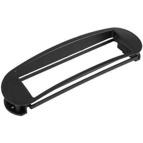 1Din Cadre de Contrôle Audio Central CD MP3 DVD Panneau Stéréo Voiture Trim Intérieur Noir - Fascia pour Autoradio