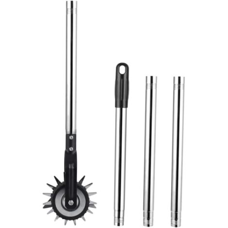 1ensemble Bordureuse Manuelle Métal à Roue pour Jardin Outil De Jardinage pour Finitions De Pelouse Coupe Précise Et Mobilité Facile