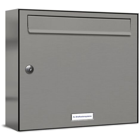 1er Premium Briefkasten RAL Farbe 9007 für Außen Wand Postkasten S