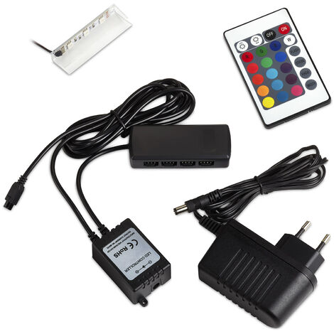 1er Set RGB-LED Farbwechsel Glasbodenbeleuchtung