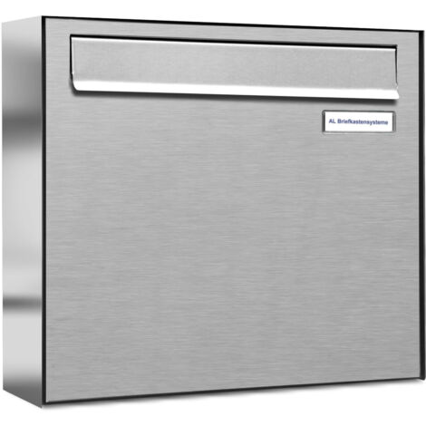1er V2A Edelstahl Briefkasten-Anlage Tür- Zaundurchwurf