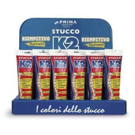 1ESPOSITOR K2 ESPOSITORE STUCCO IN PASTA MULTIUSO COLORATO - n.24 tubetti da ml.150